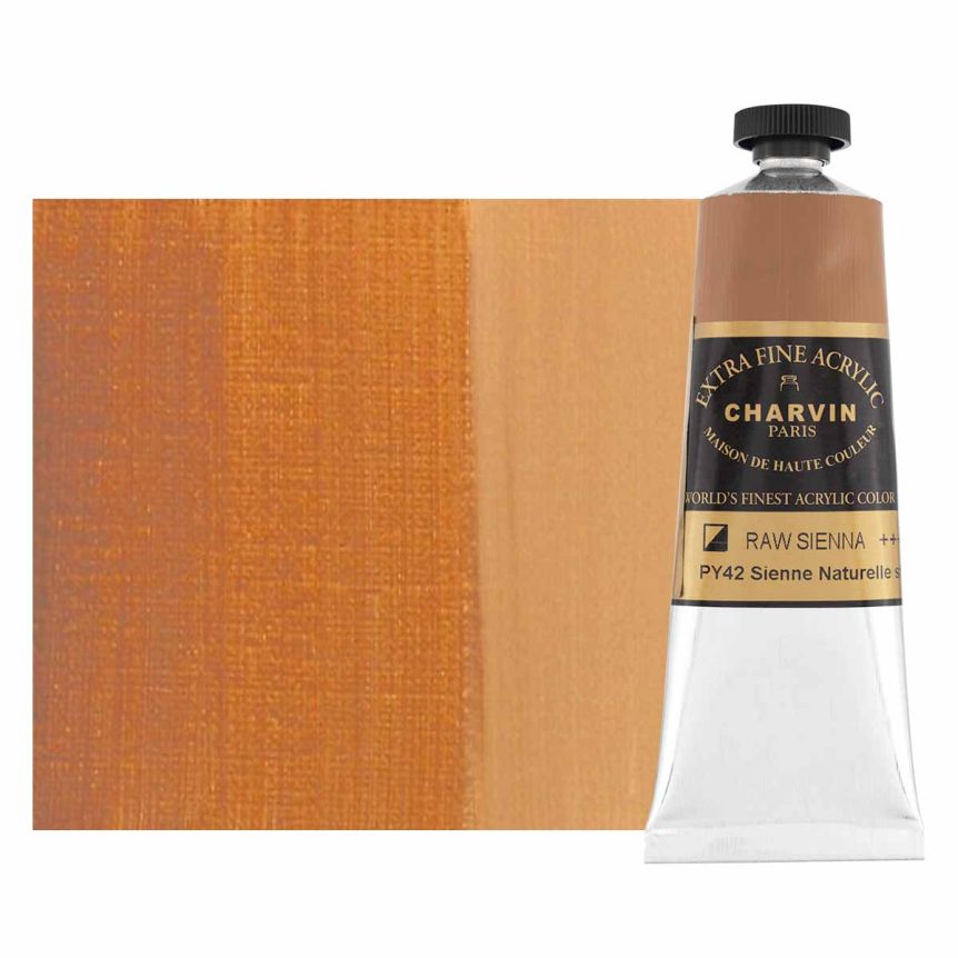 Charvin Extra-Fine Artists Acrylic - Raw Sienna, 60ml