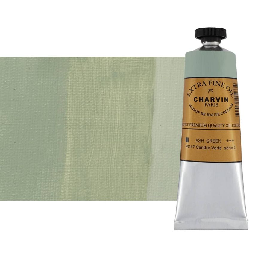 Charvin Oil Ash Green ExtraFine 60ml Paint Jerry's Artarama
