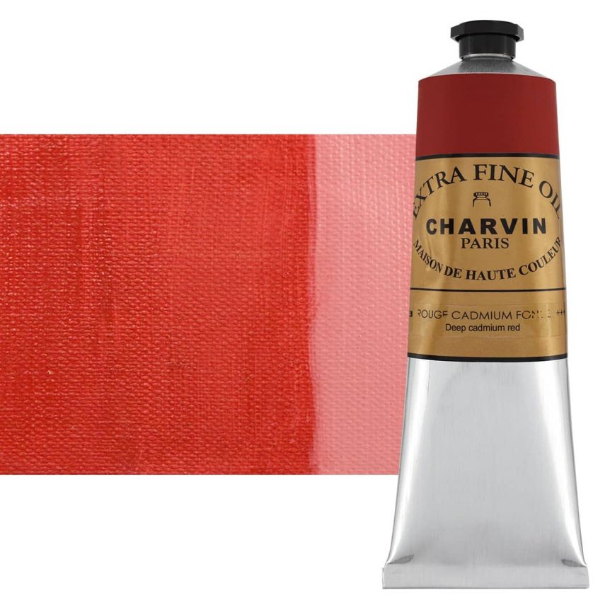 Charvin Oil Cadmium Red Deep ExtraFine 150ml Paint Jerry's Artarama