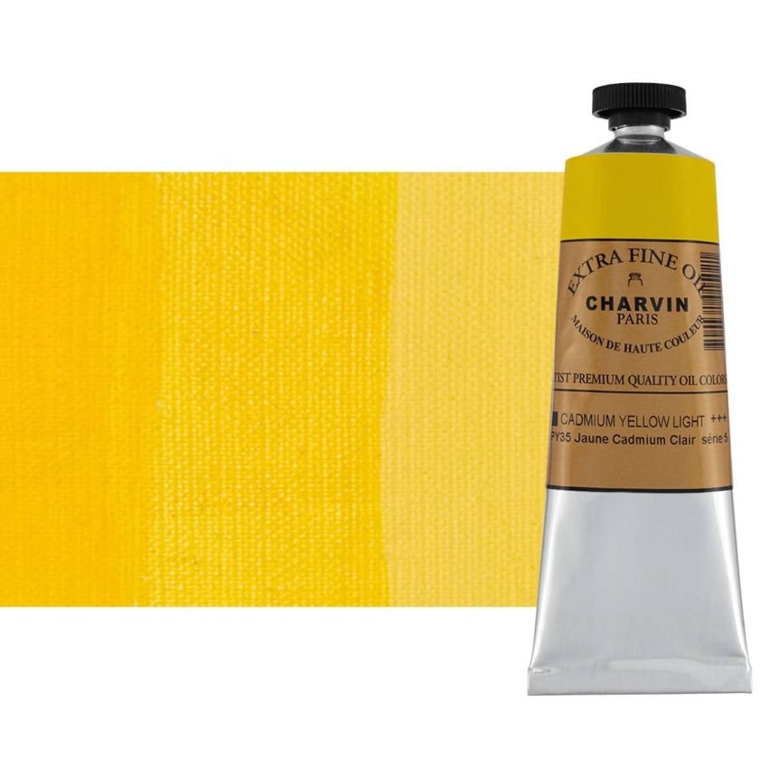 Cadmium Yellow Light 60 ml - Charvin Professional Oil Paint Extra Fine