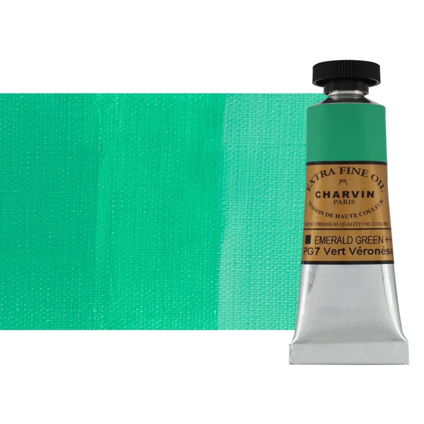 Emerald Green Charvin Professional Oil Paint Extra Fine 20 ml