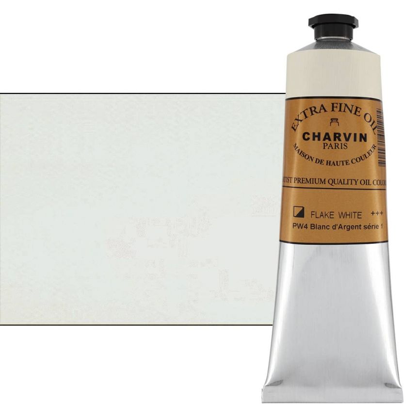 Flake White Hue 150 ml - Charvin Professional Oil Paint Extra Fine