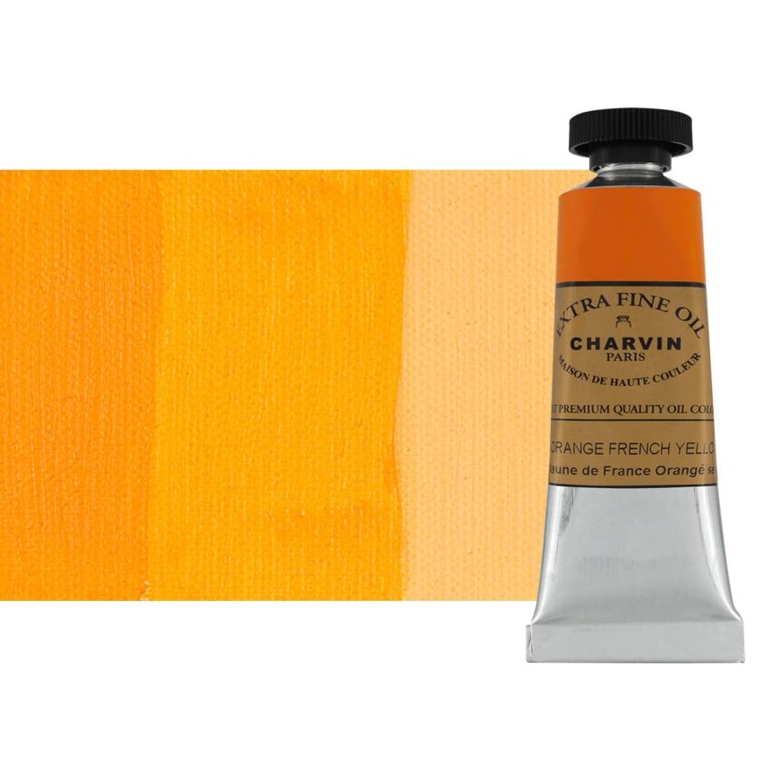 French Yellow Orange 20 ml - Charvin Professional Oil Paint Extra Fine