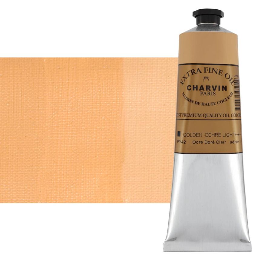 Golden Ochre Light 150 ml - Charvin Professional Oil Paint Extra Fine