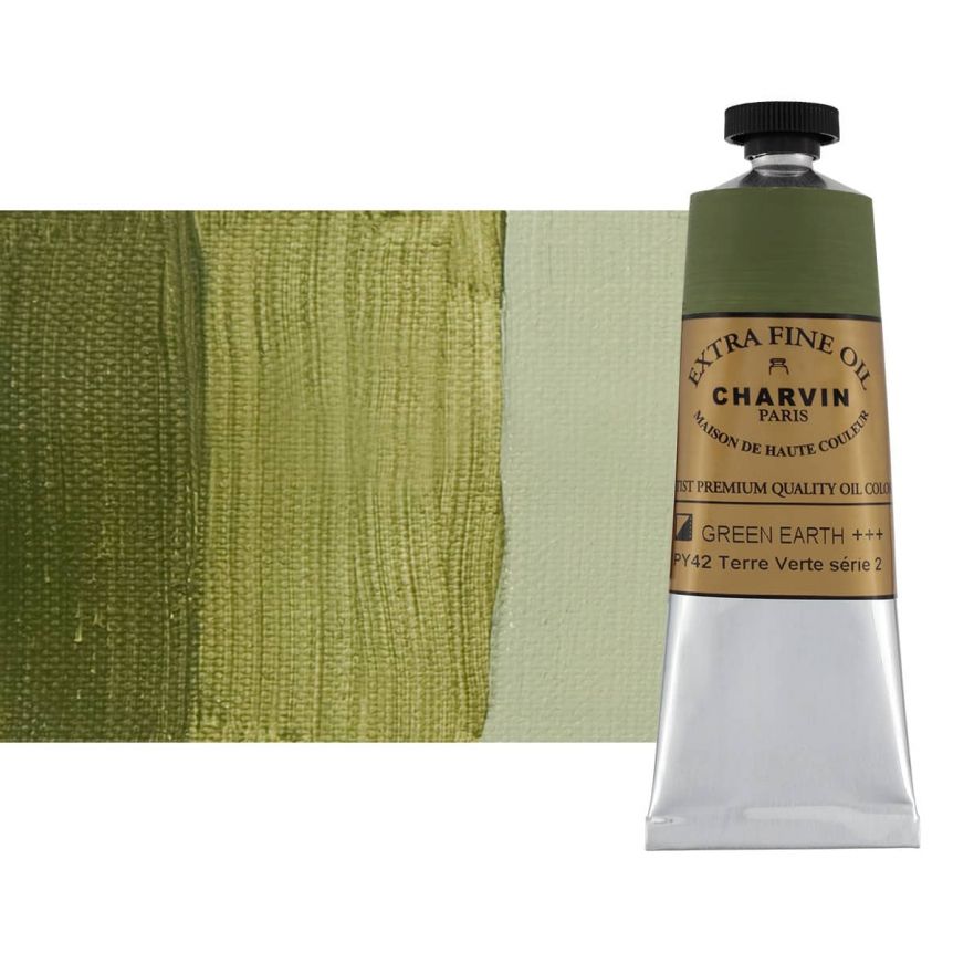 Green Earth 60 ml - Charvin Professional Oil Paint Extra Fine