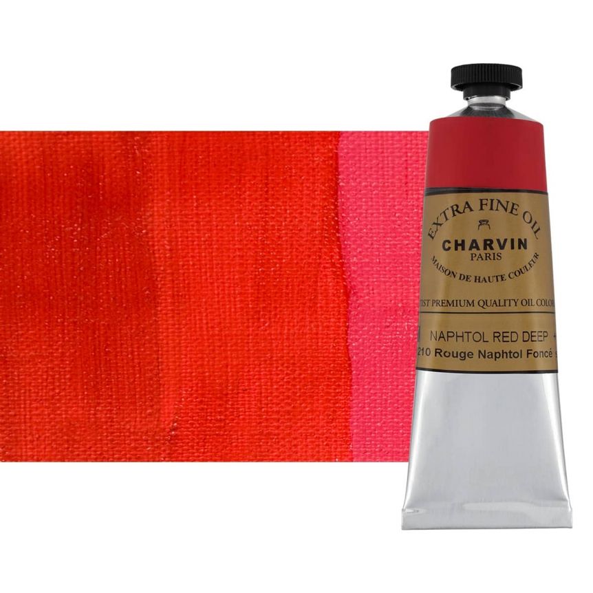 Napthol Red Deep 60 ml - Charvin Professional Oil Paint Extra Fine