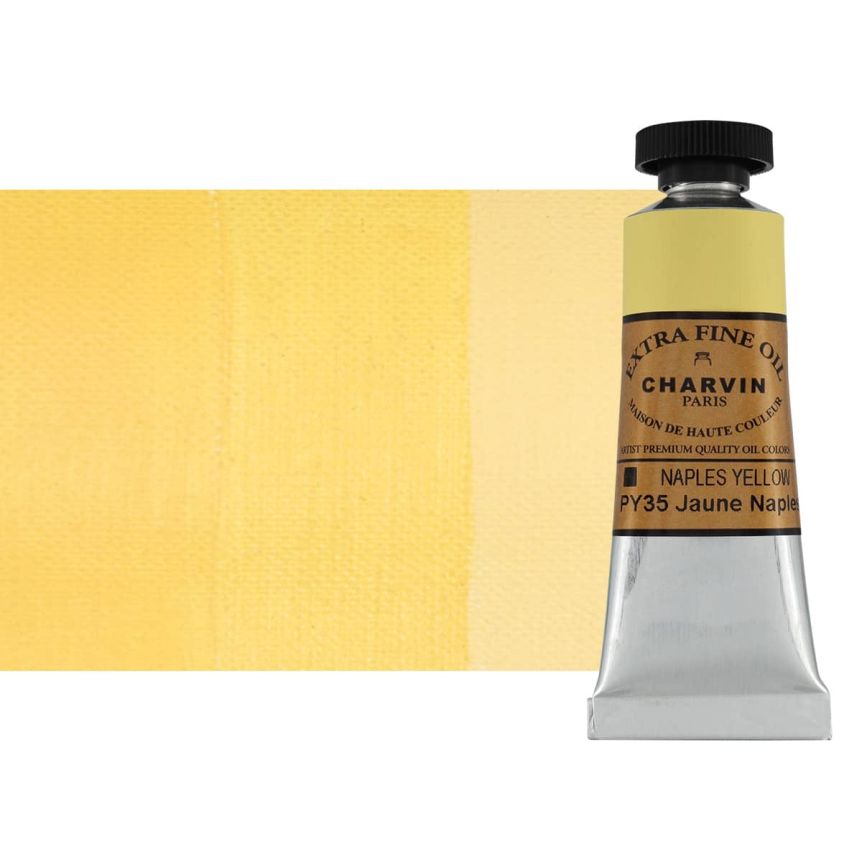 Naples Yellow 20 ml - Charvin Professional Oil Paint Extra Fine