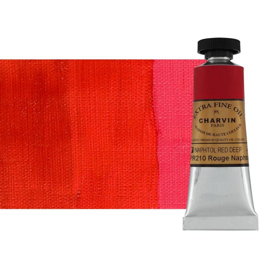 Napthol Red Deep 20 ml - Charvin Professional Oil Paint Extra Fine