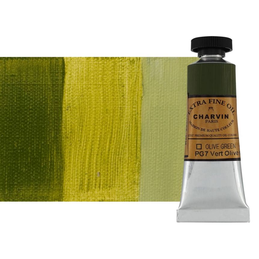 Charvin Oil Olive Green ExtraFine 20ml Paint Jerry's Artarama