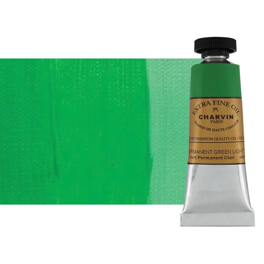 Charvin Oil Permanent Green Light ExtraFine 20ml Paint Jerry's