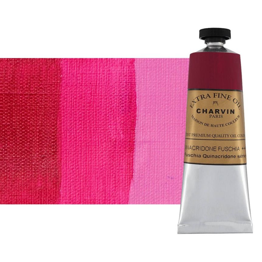Quinacridone Fuschia 60 ml - Charvin Professional Oil Paint Extra Fine