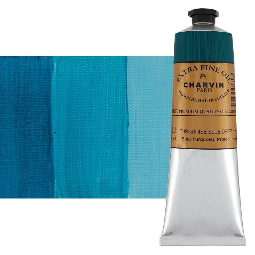 Turquoise Deep Blue 150 ml - Charvin Professional Oil Paint Extra Fine