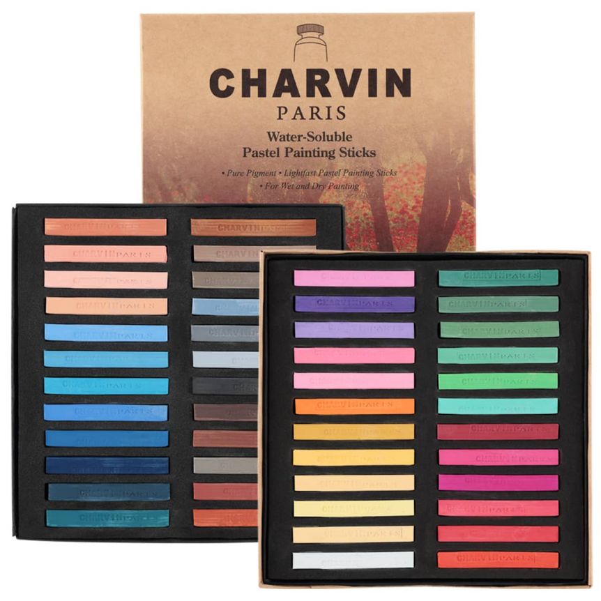 Charvin Water-Soluble Pastel Paint Stick Set of 48