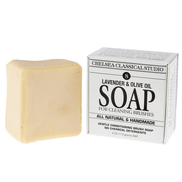 Chelsea Classical Studio 4oz Lavender and Olive Oil Natural Brush Cleaner & Conditioning Soap