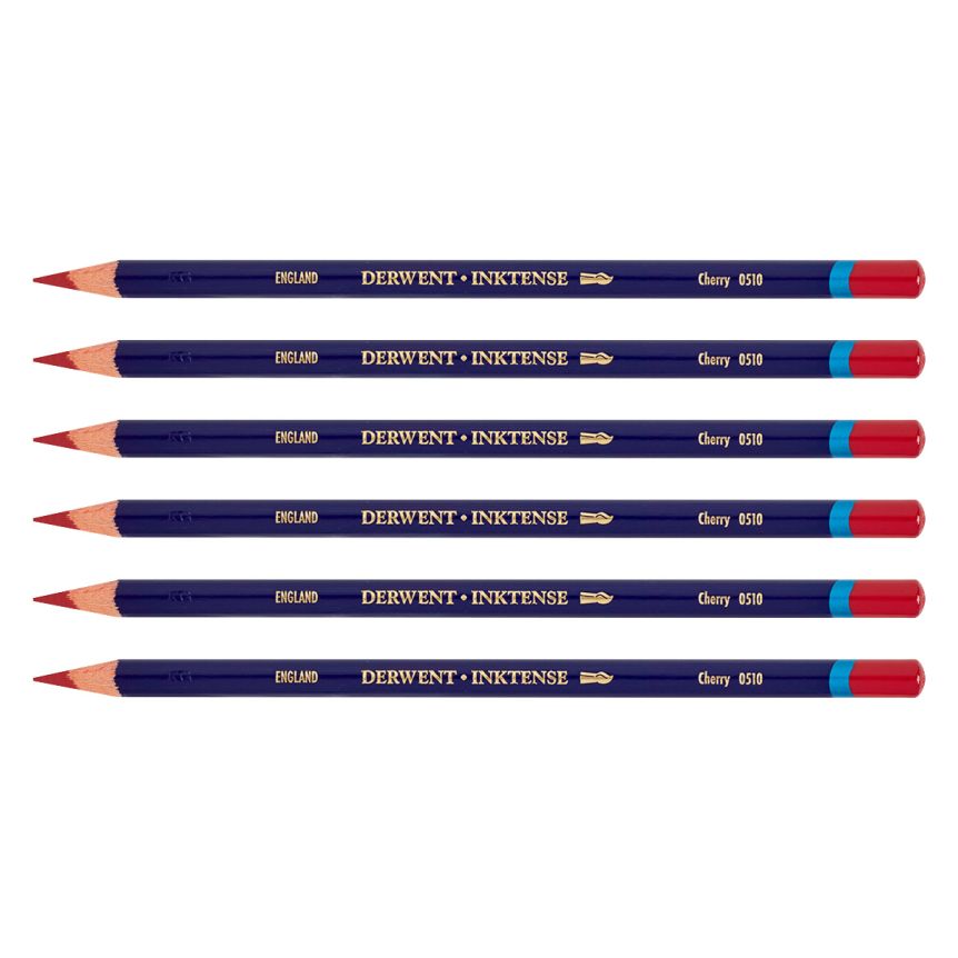 Derwent Inktense Pencil - Cherry (Box of 6)