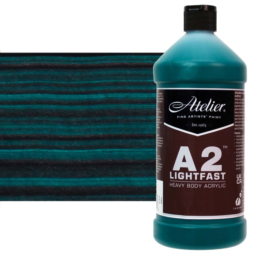 Chroma A2 Acrylic - Pthalo Green, 1L Bottle