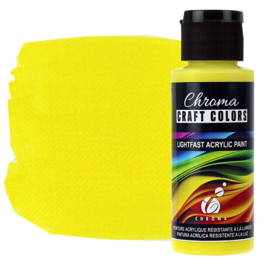 Chroma Acrylic Craft Paint Daffodil, 2oz Bottle Jerry's Artarama