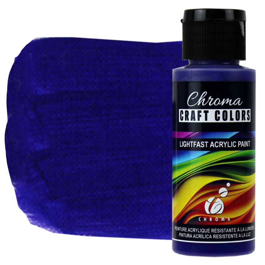 Chroma Acrylic Craft Paint - Eggplant, 2oz Bottle