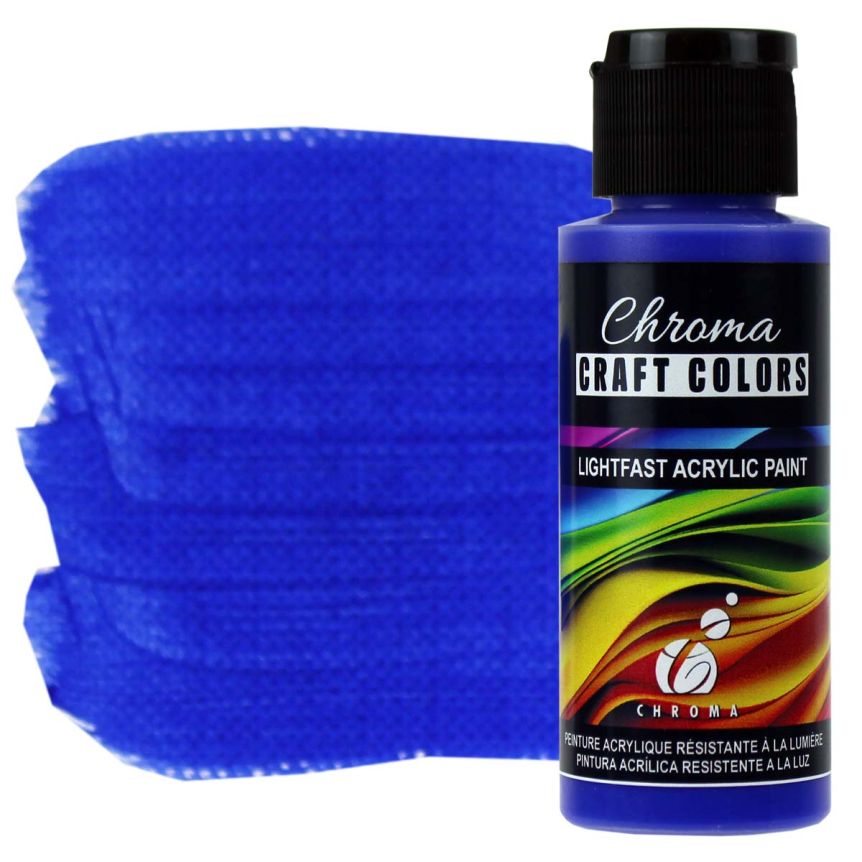 Chroma Acrylic Craft Paint Egyptian Blue, 2oz Bottle Jerry's Artarama