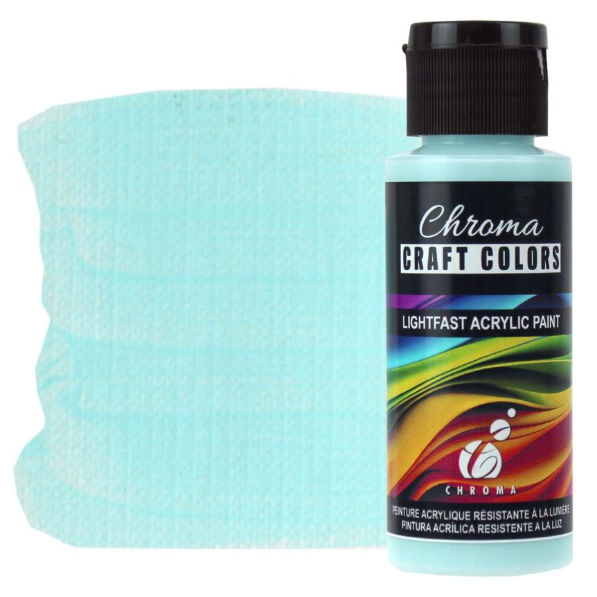 Chroma Acrylic Craft Paint - Glacier Blue, 2oz Bottle