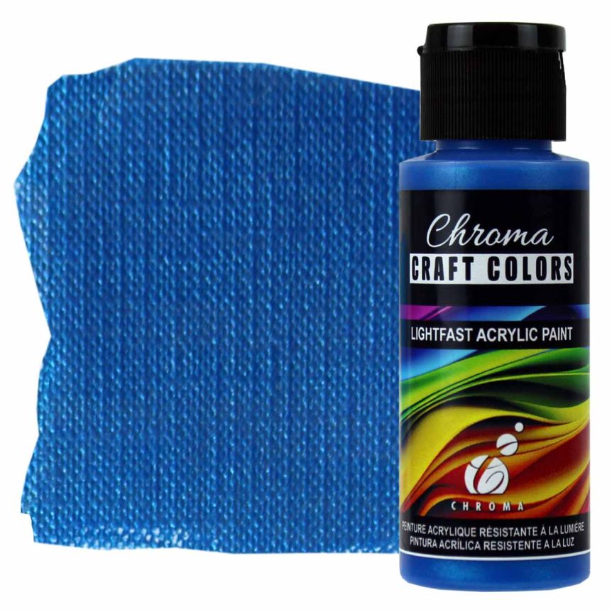 Chroma Acrylic Craft Paint - Interstellar (Metallic), 2oz Bottle