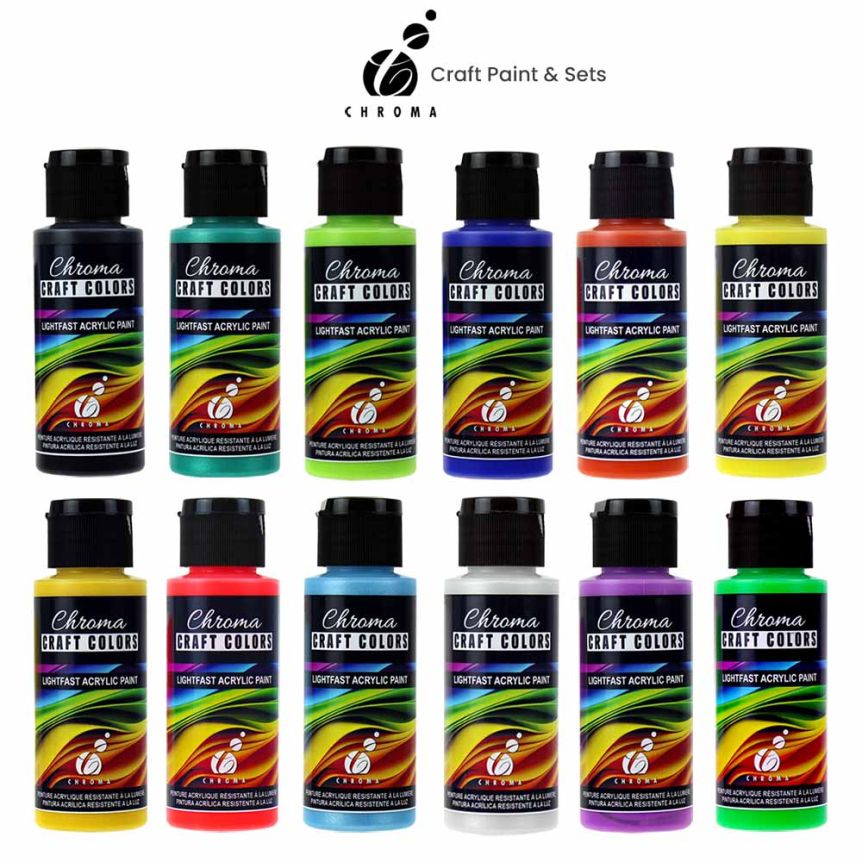 Chroma Acrylic Craft Paint - Gingerbread, 2oz Bottle