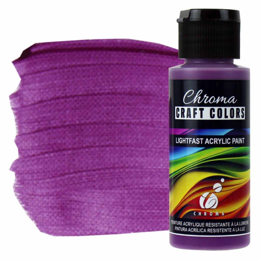 Chroma Acrylic Craft Paint - Mardis Gras, 2oz Bottle