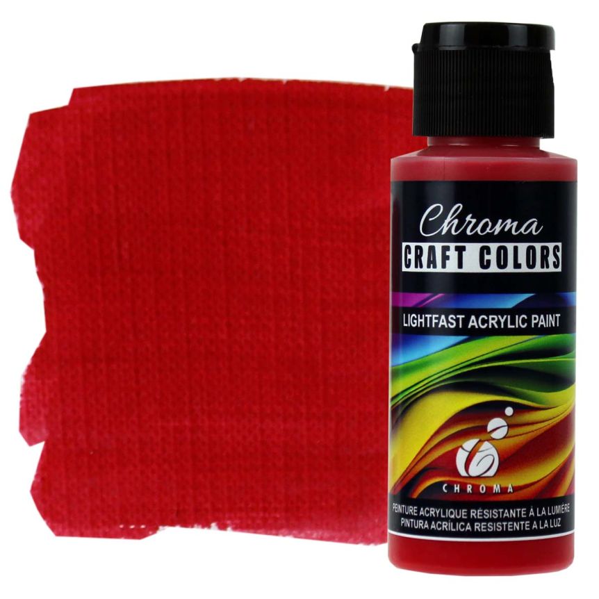 Chroma Acrylic Craft Paint - Smell The Roses, 2oz Bottle