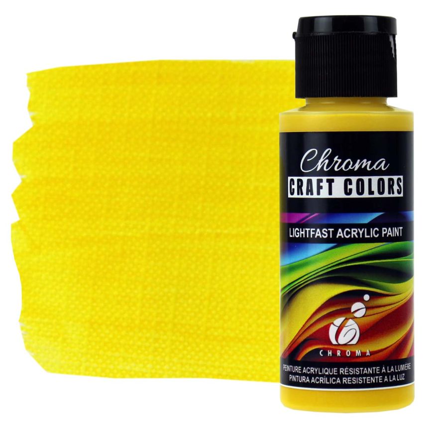 Chroma Acrylic Craft Paint - Sunflower, 2oz Bottle