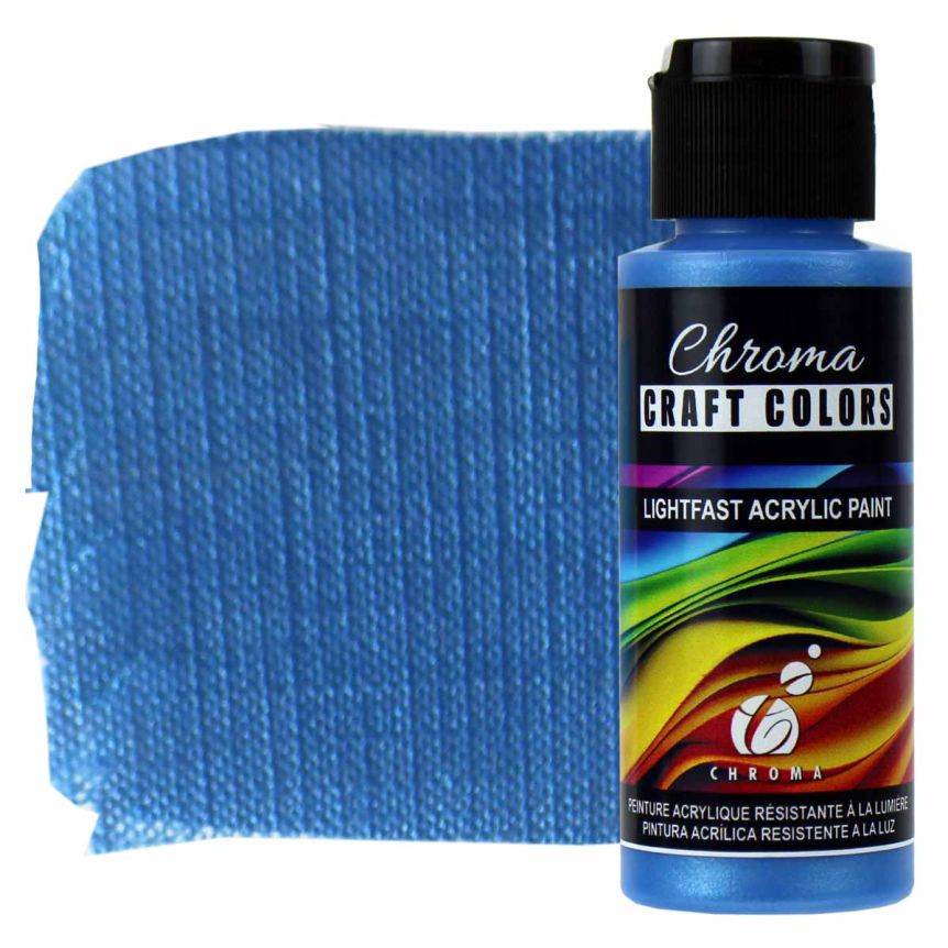 Chroma Acrylic Craft Paint - Under The Sea (Metallic), 2oz Bottle