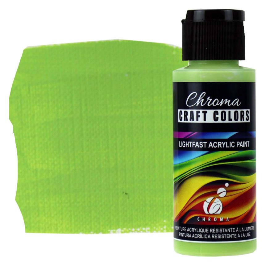Chroma Acrylic Craft Paint - Wasabi, 2oz Bottle