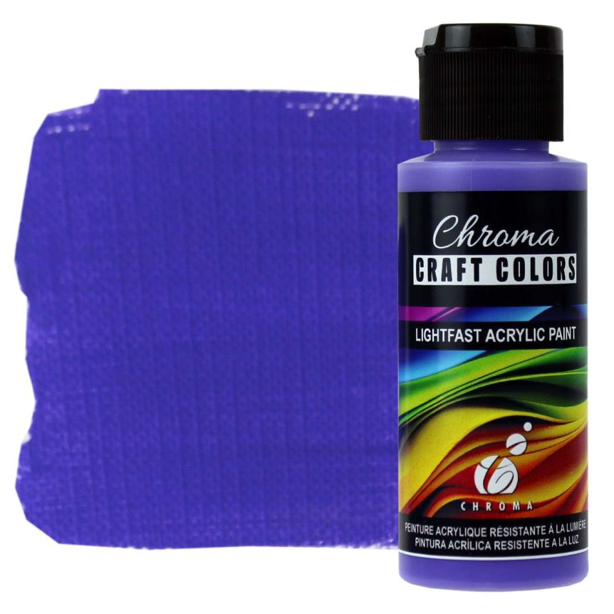 Chroma Acrylic Craft Paint - Wild Periwinkle, 2oz Bottle