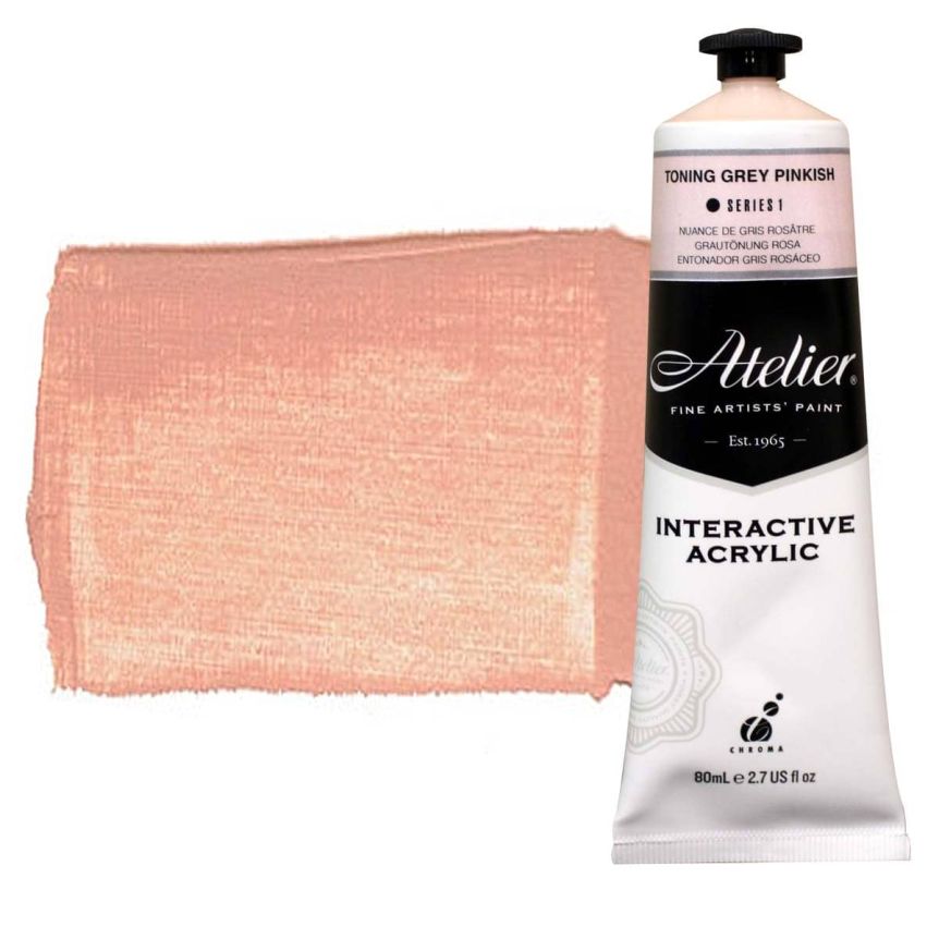 Chroma Atelier Interactive Artists Acrylic Toning Grey Pinkish 80 ml