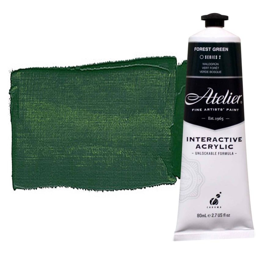 Chroma Atelier Interactive Artists Acrylic Forest Green 80 ml (Default)