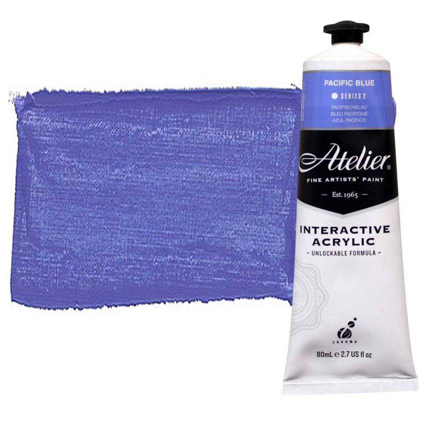 Chroma Atelier Interactive Artists Acrylic Pacific Blue 80 ml