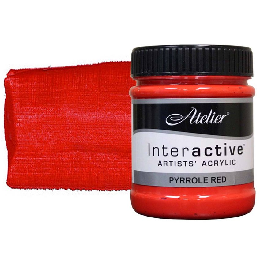 Interactive Professional Acrylic 250 ml Jar - Pyrrole Red