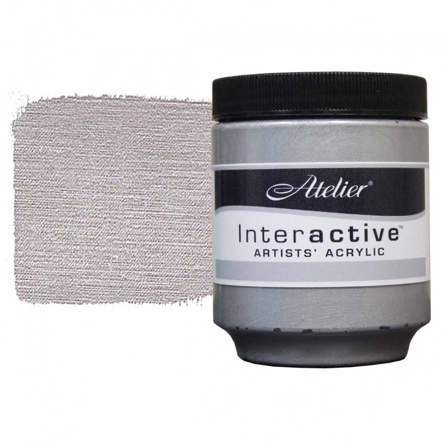 Interactive Professional Acrylic 250 ml Jar - Silver