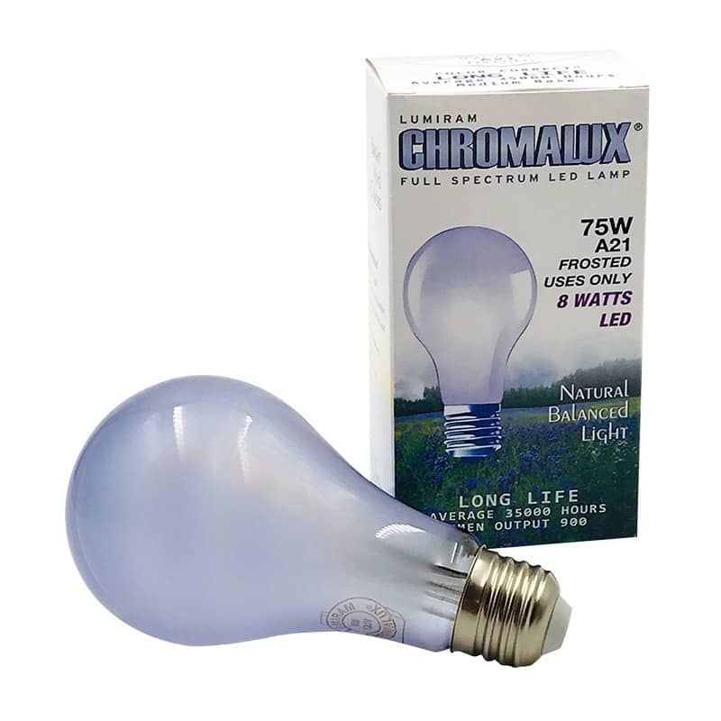 Chromalux LED A21 Standard 8W Frosted Bulb Natural White