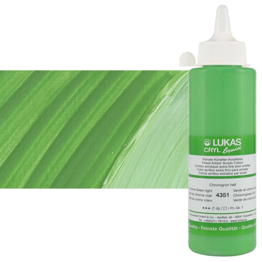 Cryl Liquid Acrylics Chrome Green Light 250ml