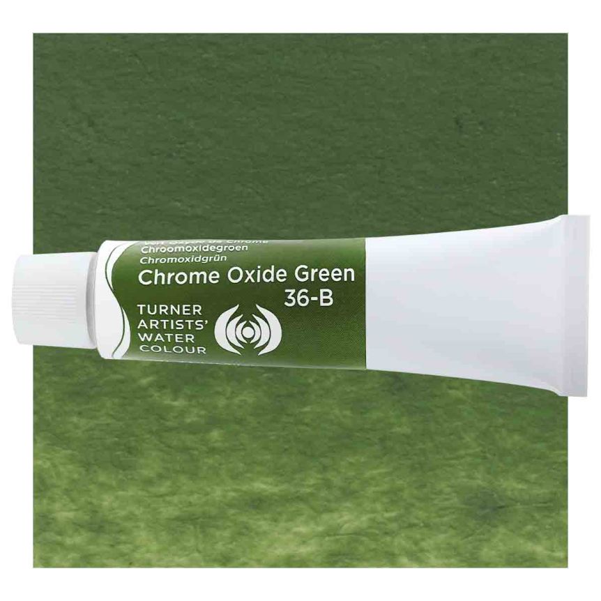Turner Professional Watercolor - Chrome Oxide Green, 15ml Tube