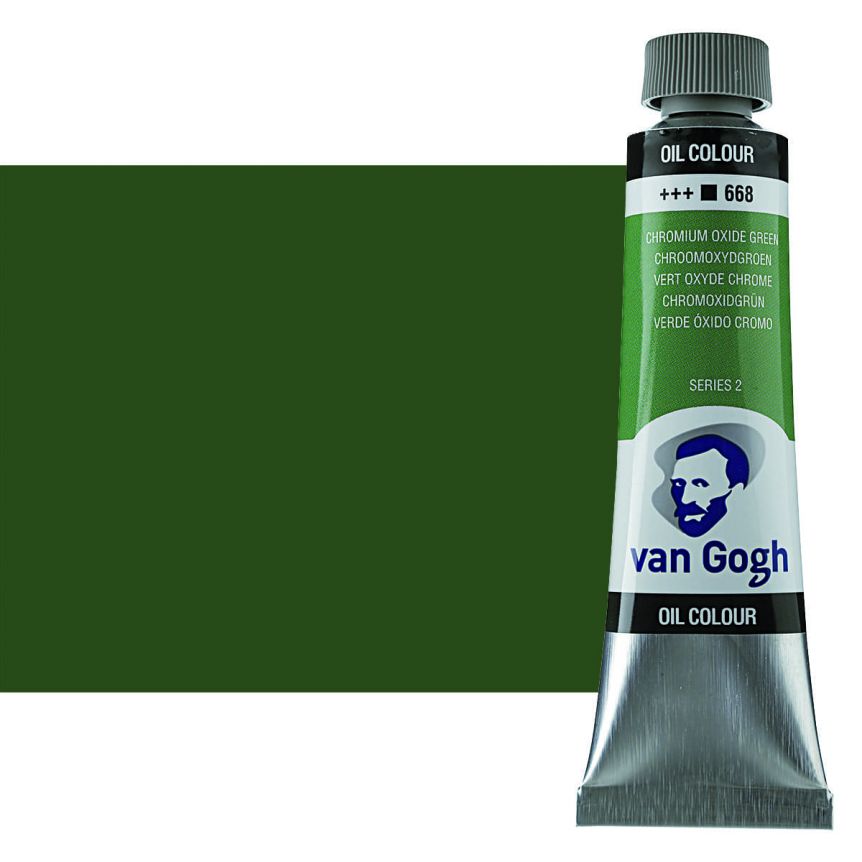 Van Gogh Oil Color, Chrome Oxide Green 40ml Tube