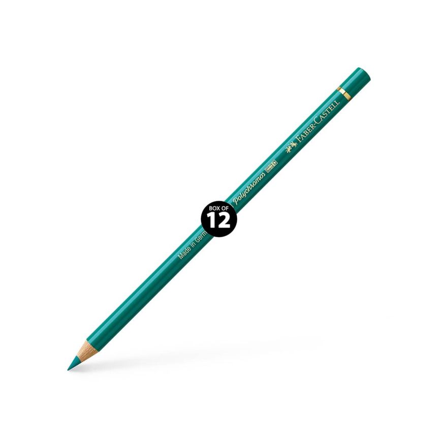 Faber-Castell Polychromos Pencil, No. 276 - Chrome Oxide Green Fiery (Box of 12)