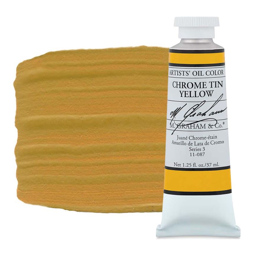 M. Graham Artist Oil Color 37ml - Chrome Tin Yellow