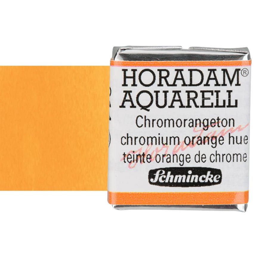 Schmincke Horadam Watercolor Chromium Orange Hue Half-Pan
