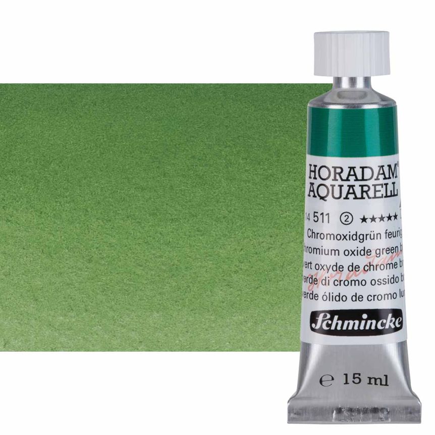 Schmincke Horadam Watercolor - Chromium Oxide Green, 15 ml