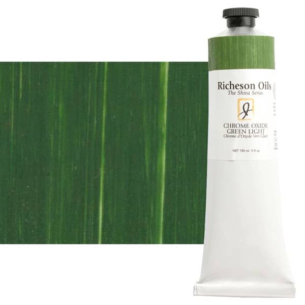 Shiva Signature Artist Oil Color 150ml Tube - Chromium Oxide Green Light
