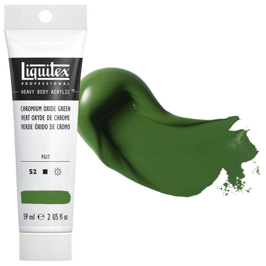 Liquitex Heavy Body Acrylic - Chromium Oxide Green, 2oz Tube