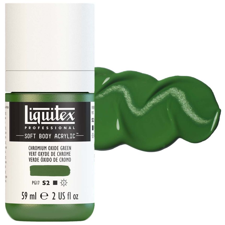 Liquitex Professional Soft Body Acrylic - Chromium Oxide Green, 2oz Bottle