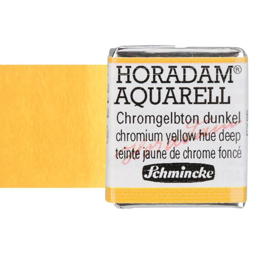 Schmincke Horadam Half-Pan Watercolor Chromium Yellow Hue Deep