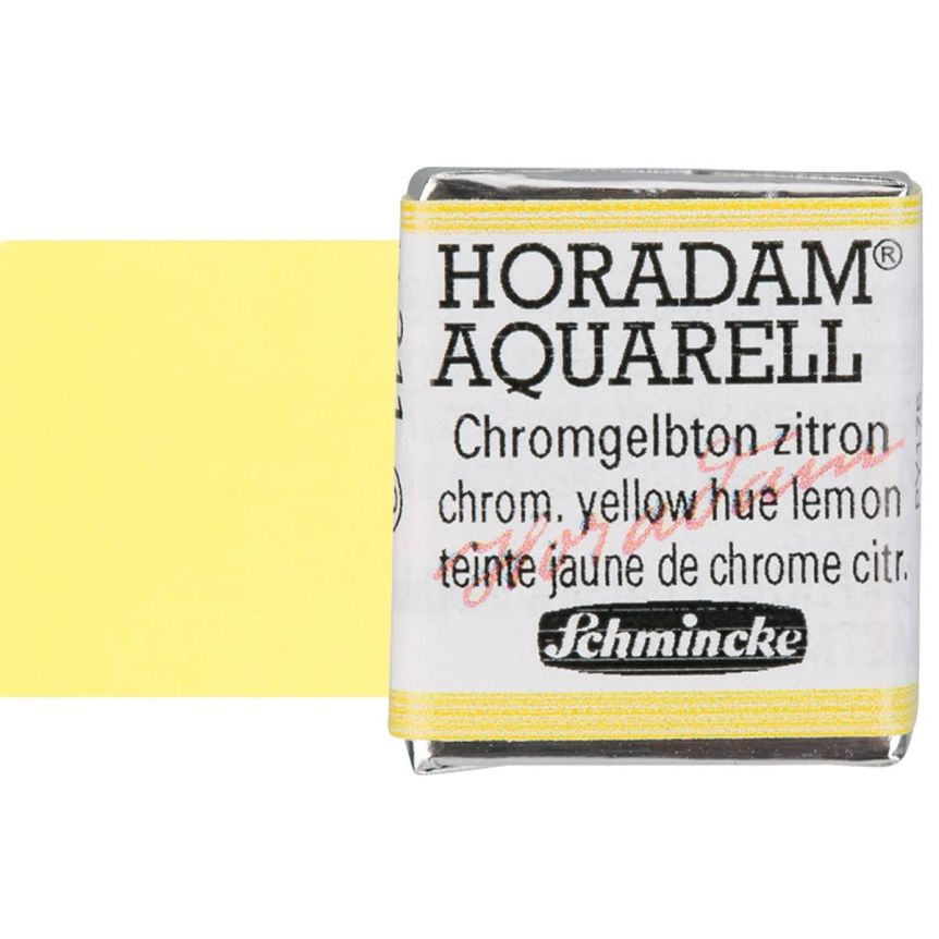 Schmincke Horadam Half-Pan Watercolor Chromium Yellow Hue Lemon